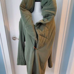 Bagatelle Shawl Collar Coat Knit Draped Blazer Jacket No Buttons army green M